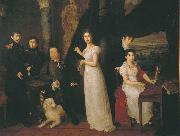 Vasily Tropinin Family portrait of counts Morkovs, painting